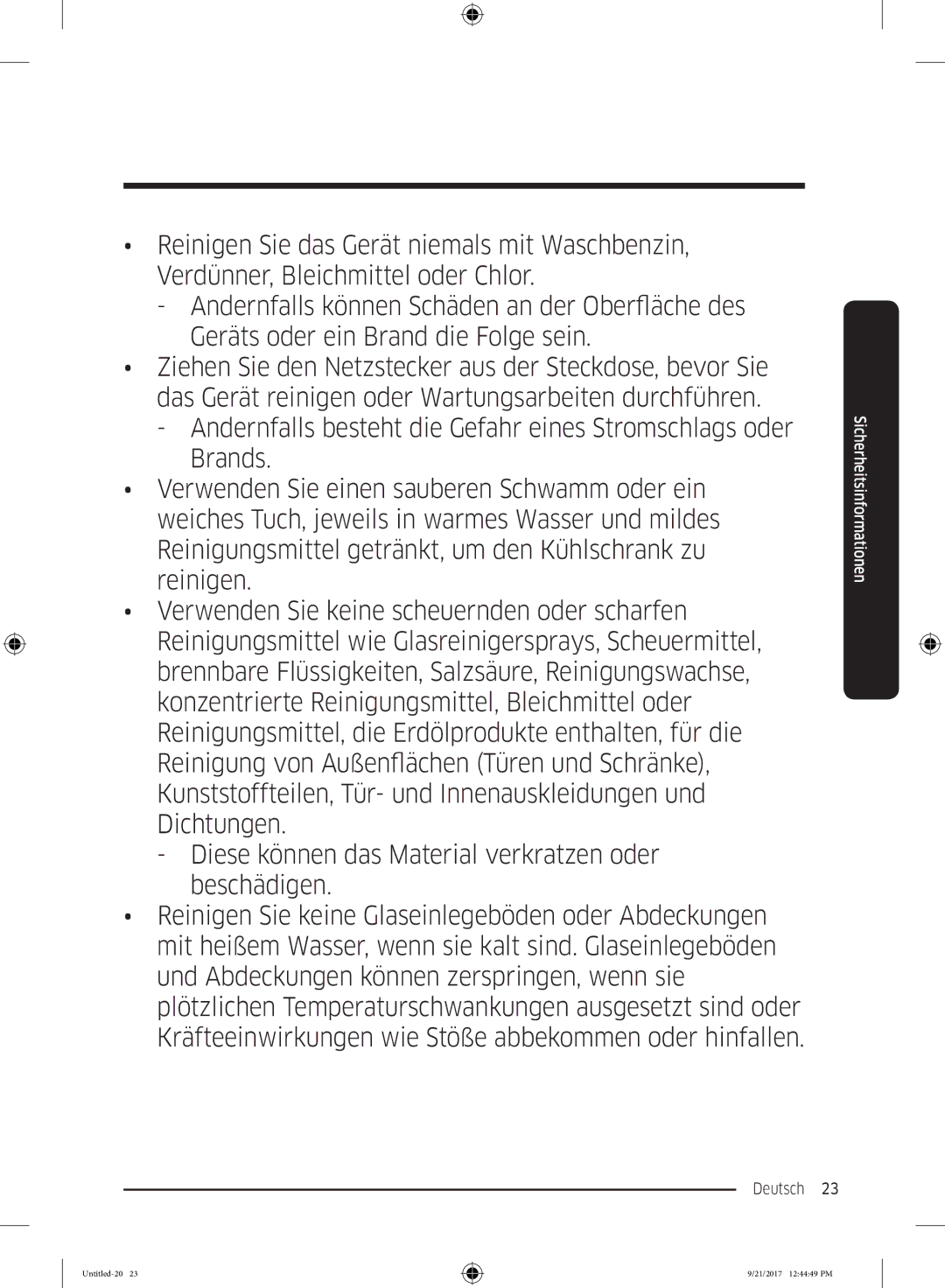 Samsung RB33K3000SA/EF, RB37K63612C/EF, RB34K6100SS/EF, RB34K6032SS/EF manual Deutsch  